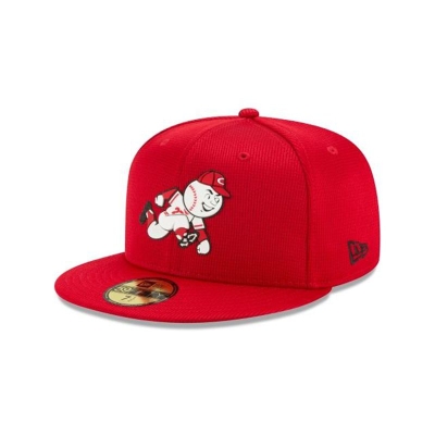 Sapca New Era Cincinnati Reds MLB Clubhouse Collection 59FIFTY Fitted - Rosii